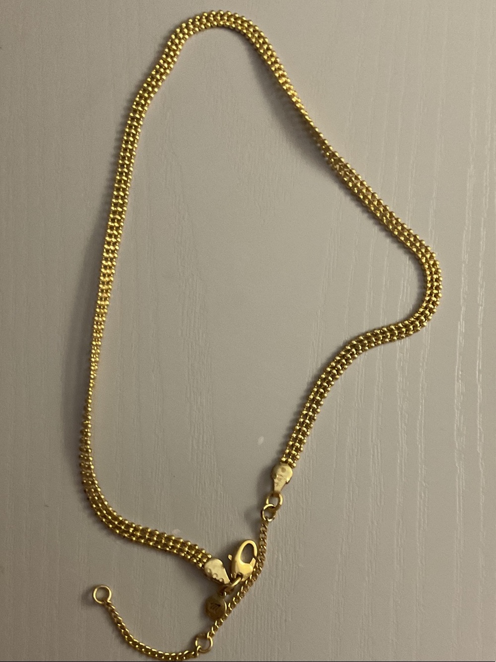 Madewell three rows beads necklace Women’s Chain Necklace